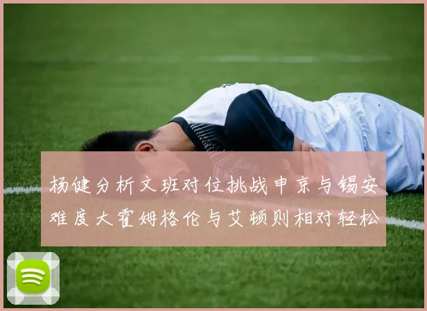杨健分析文班对位挑战申京与锡安难度大霍姆格伦与艾顿则相对轻松